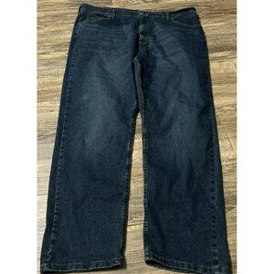 Wrangler Men’s Jeans Size 40 Straight Leg Regular Fit Dark Wash Denim Gently Use